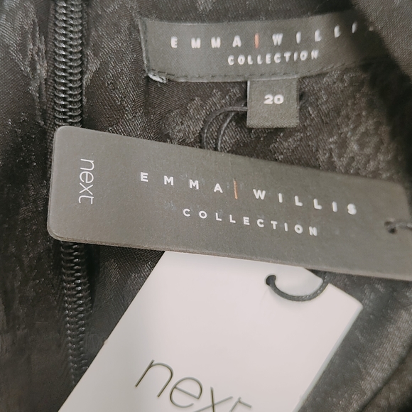 Next Emma Willis Collection Black Snake Print Dress BNWT Size UK 20 - Picture 8 of 9